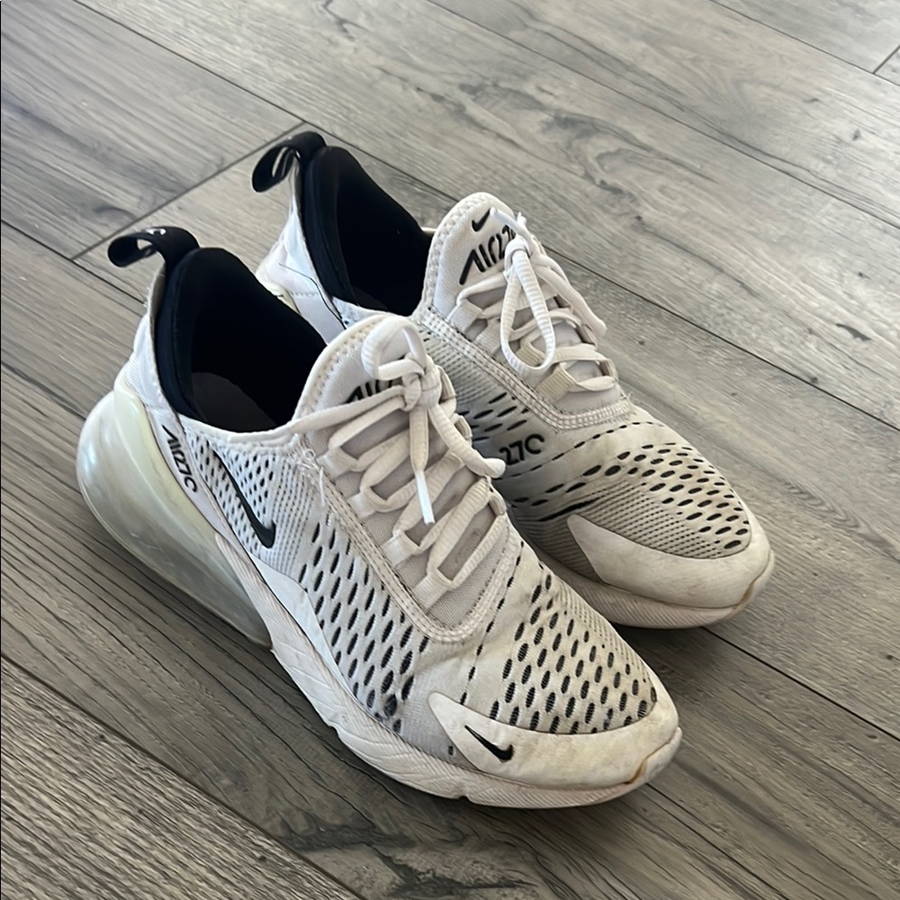 Nike Air Max 270 White and Black Sneakers